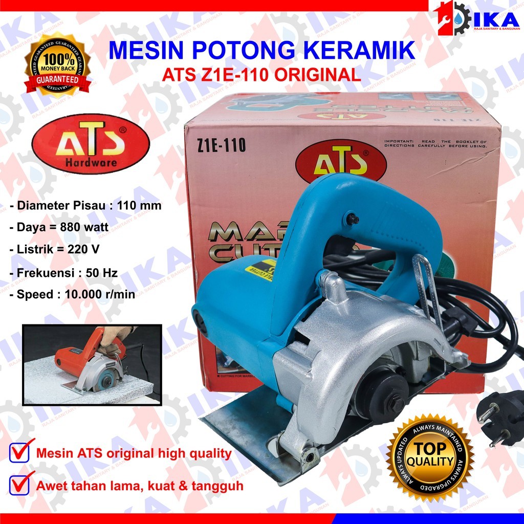 Mesin Marble Cutter potong keramik granit ATS Z1E-110 Bagus Murah