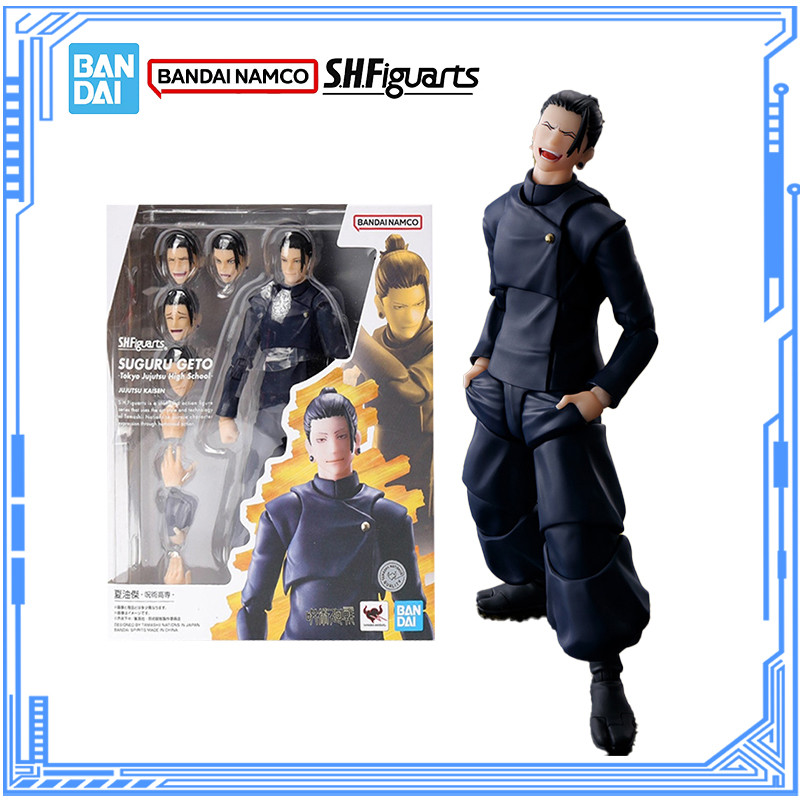 Bandai Genuine Jujutsu Kaisen Model Kit Anime Figures SHF Satoru Gojo Jujutsu High School Action Fig