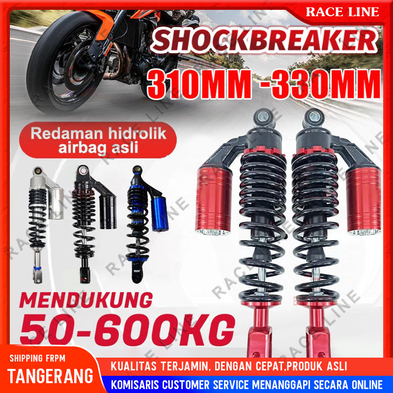Shockbreaker Motor Matic Belakang 310MM 330MM Tabung Atas / Shock Universal Variasi Racing / Shockbr