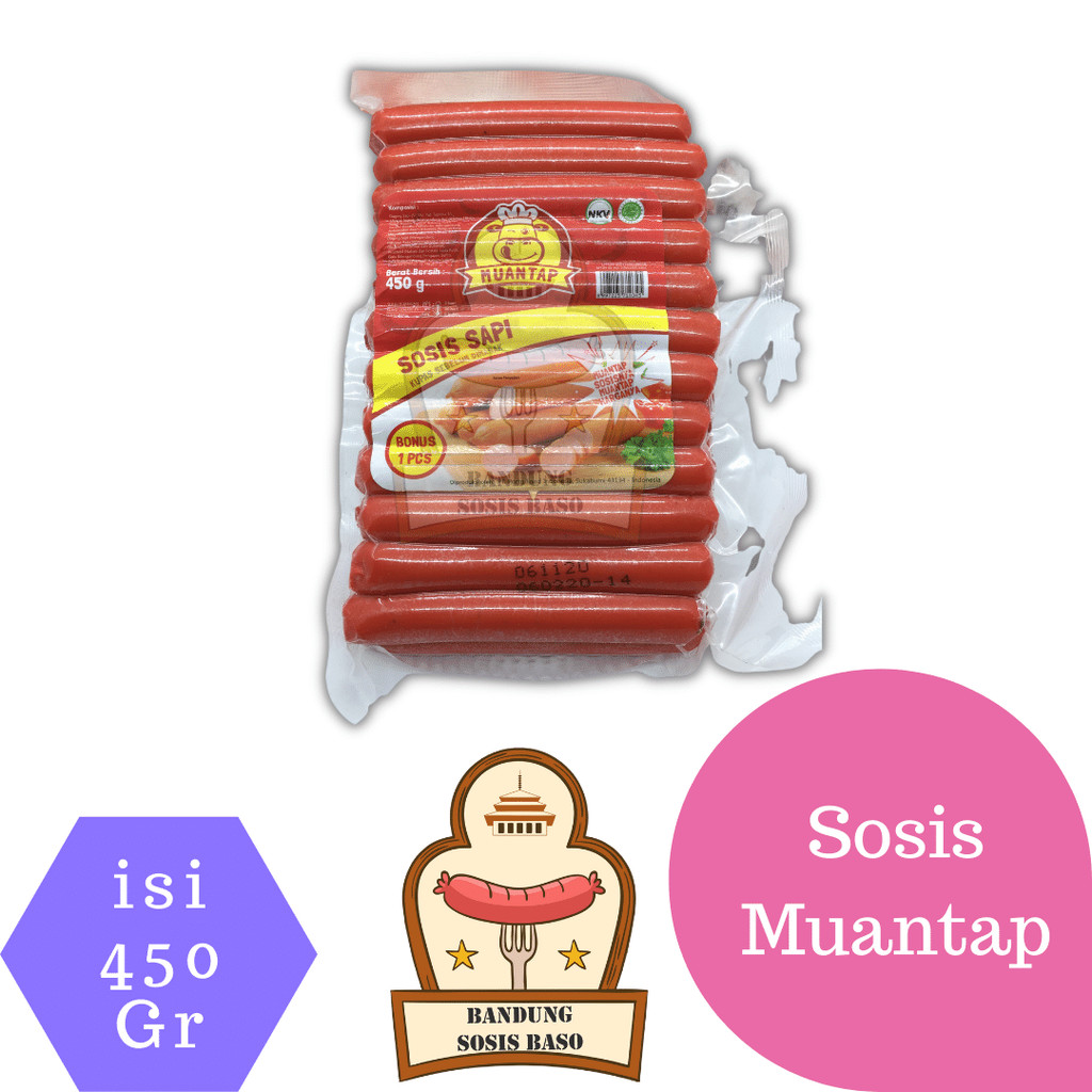 

Sosis Mantap Bartoz 450gr (isi 33) - Pilihan Ekonomis untuk Jualan Sosis Bakar & Sostel