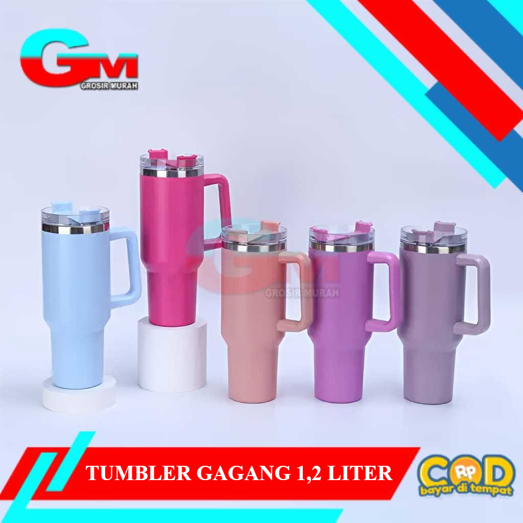 TERMOS GAGANG JUMBO TERMOS KOPI STAINLESS TAHAN PANAS DAN DINGIN KAPASITAS 1200ML