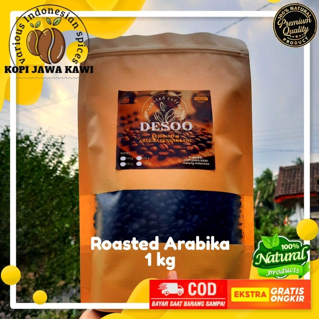 

Kopi Roasted Arabika Premium 1Kg Asli Gunung Kawi | Wangi Khas, Rasa Lembut, Untuk Penikmat Kopi