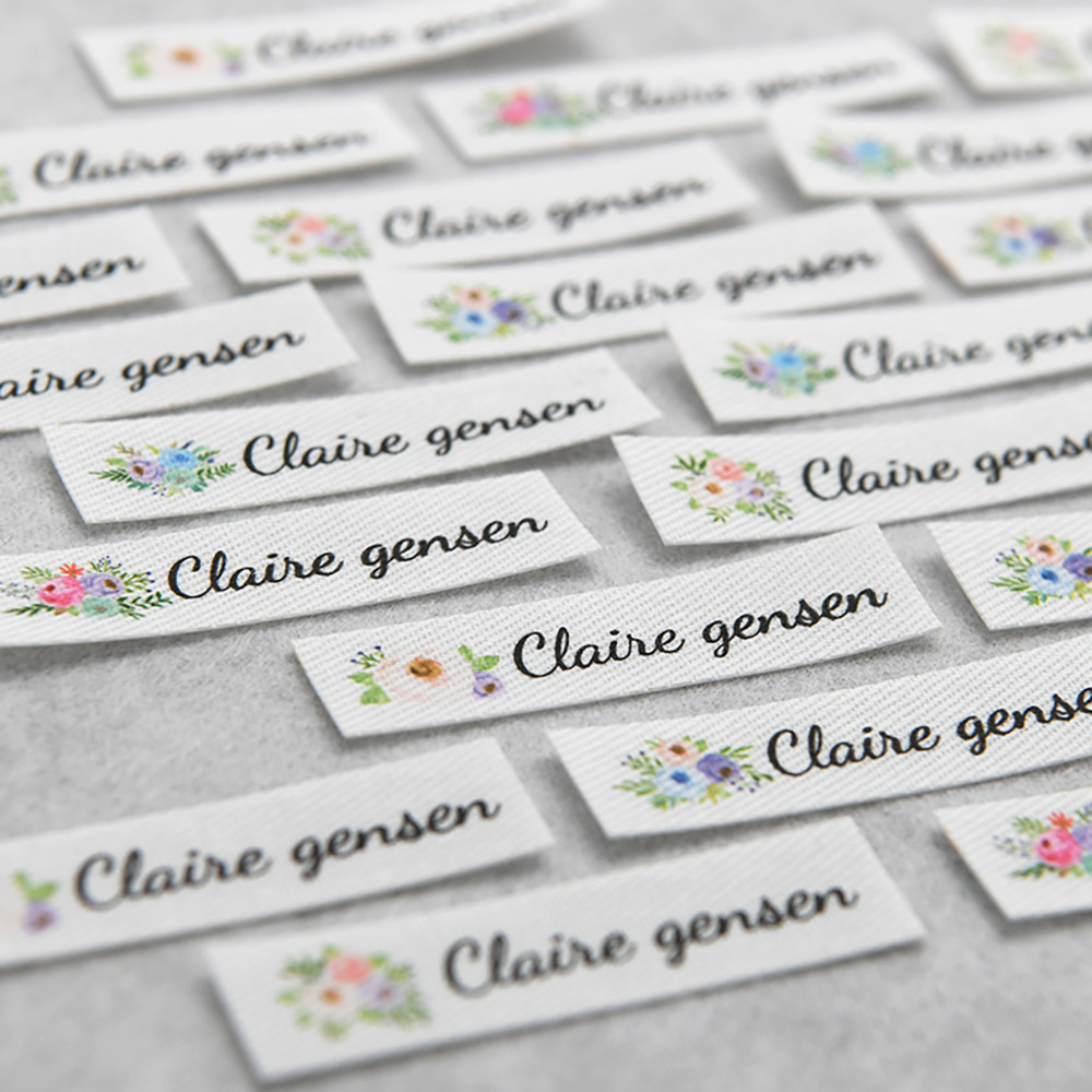

Custom Cotton Labels - Iron On & Sew On, 50x12.5mm for Apparel, Home Textiles & DIY Crafts - Personalized for Crafters