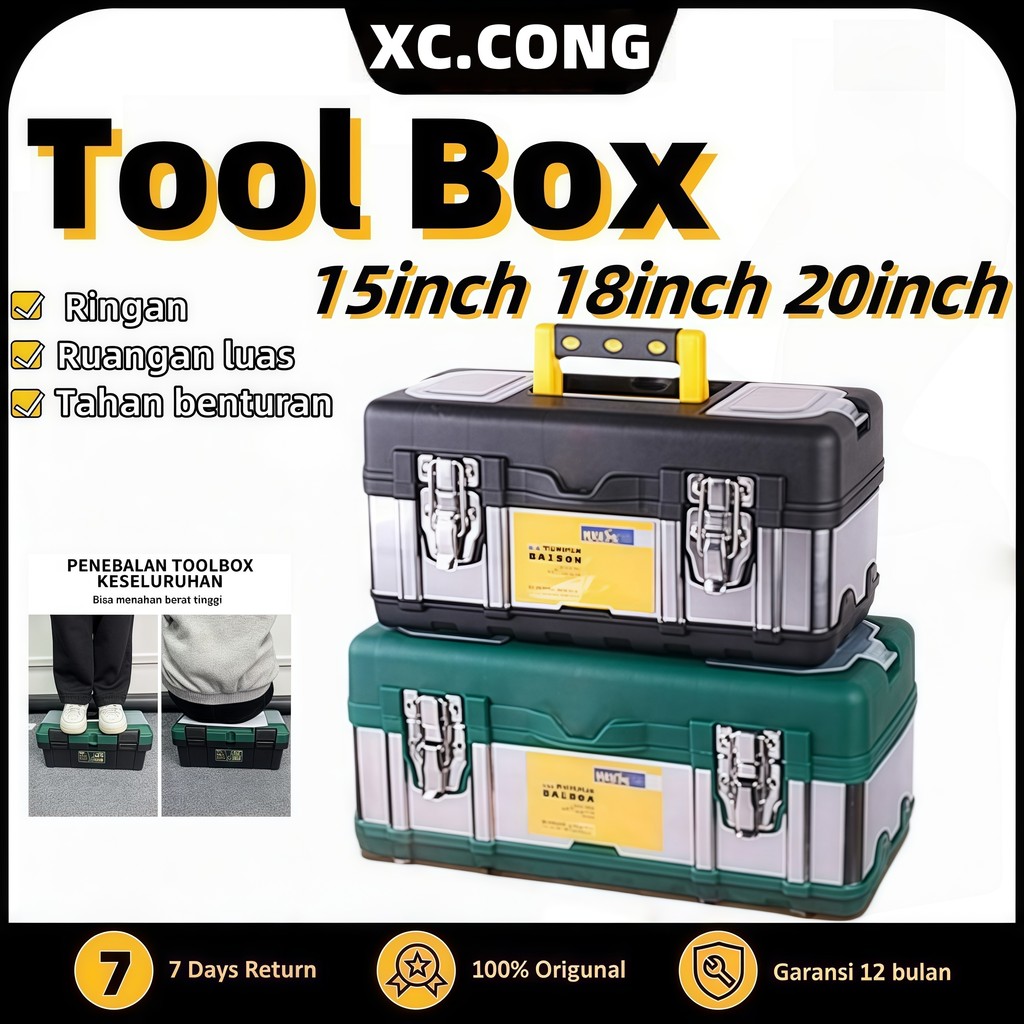 Tool Box/Kotak Perkakas Toolbox 14-20" Stainless Steel Tool Box Organizer