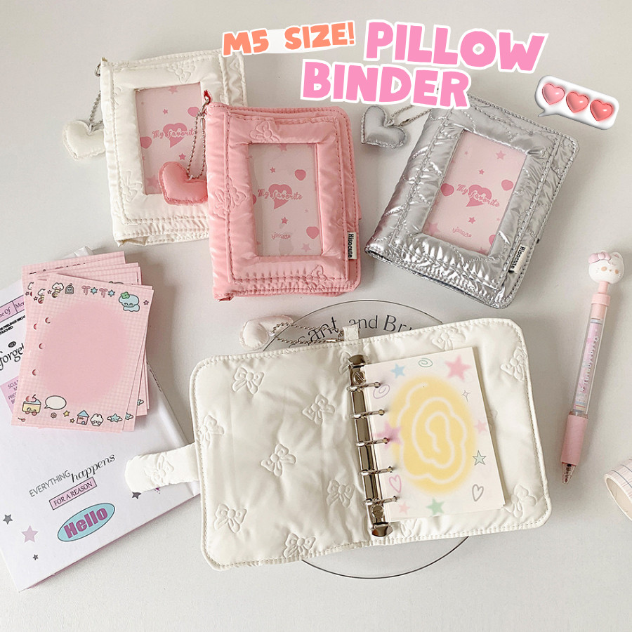 

Bibimcat M5 Size Pillow Binder Journal Buku Agenda Tulis Catatan Diary Mini Lucu Aesthetic Estetik