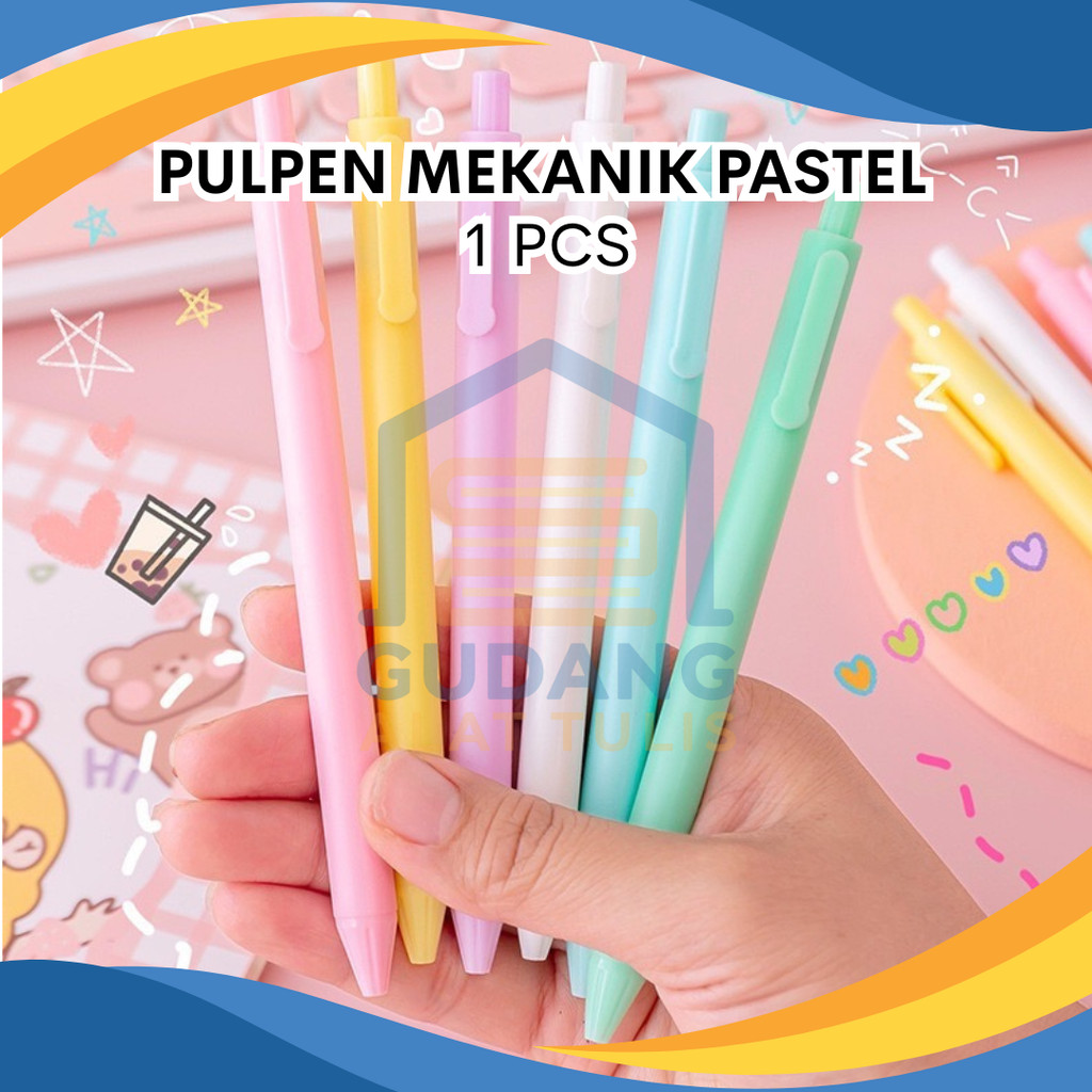 

PULPEN CETEK FANCY PASTEL MACAROON TINTA HITAM BOLPOINT