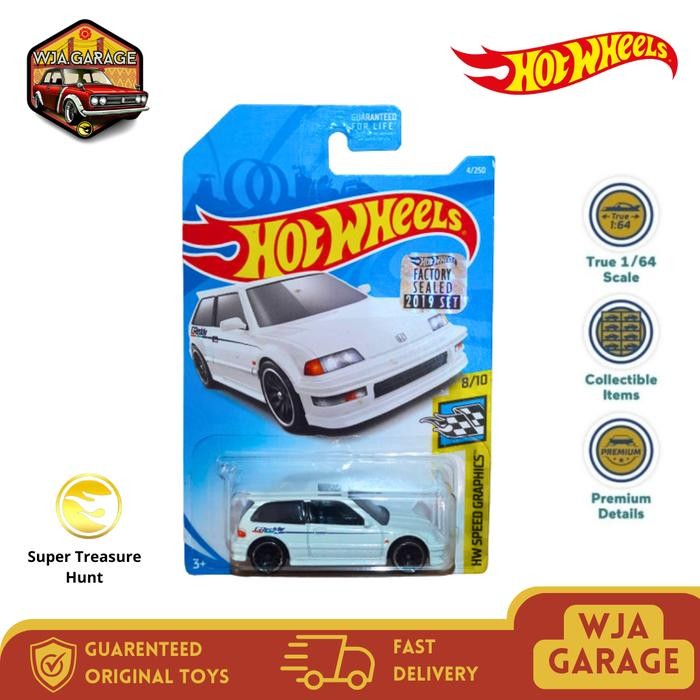 Hot Wheels 90 Honda Civic EF THS Super Treasure Hunt Factory Sealed