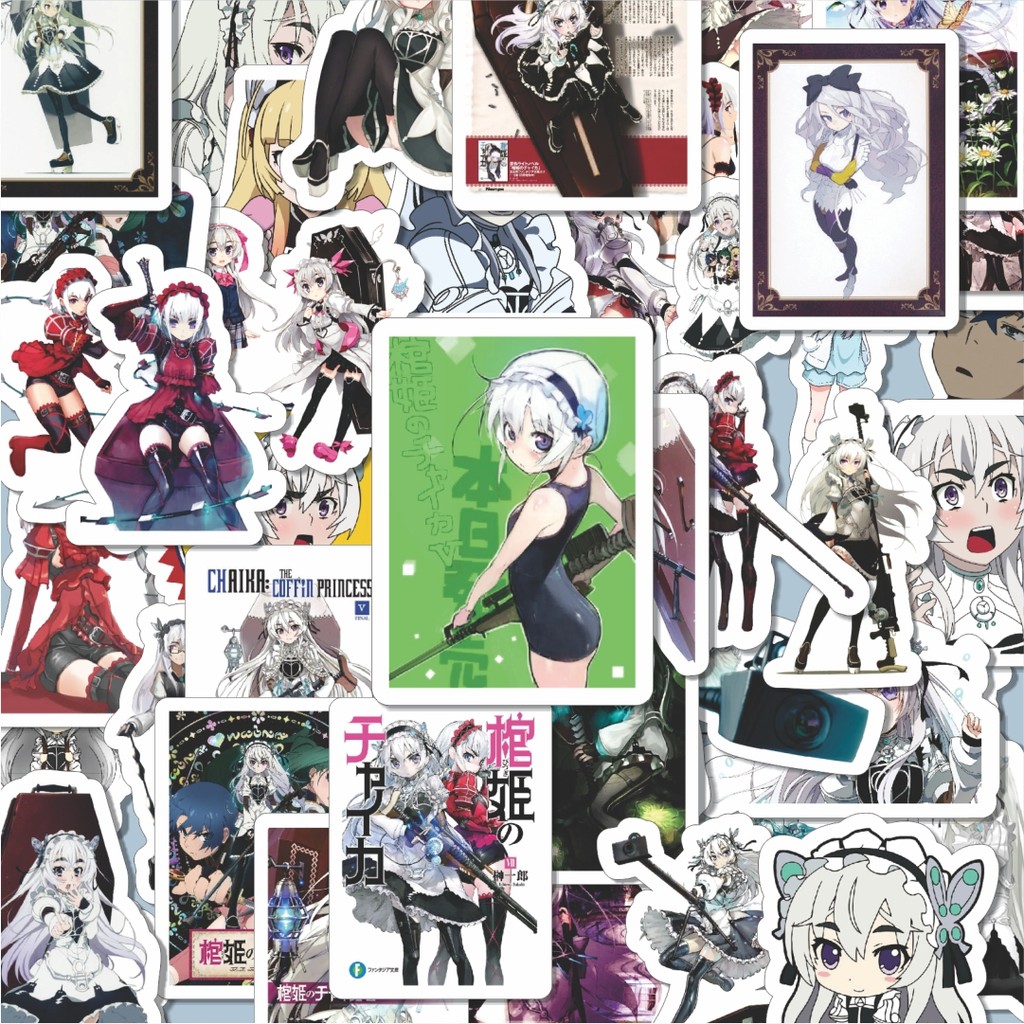 

100PCS Lucu Stiker Anime Series Chaika The Coffin Princess Dekorasi Lucu Kreatif untuk Notebook, Skateboard, H