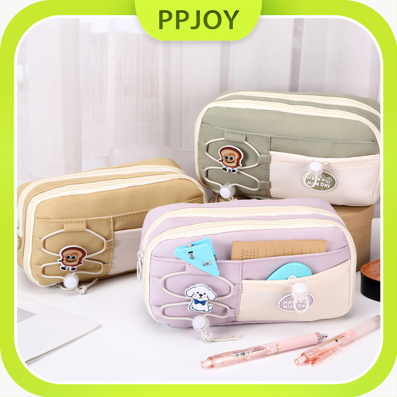 

Ready- Kotak Pensil Biru Susu Garam Laut Versi Korea Kotak Pensil Siswa Berkapasitas Besar Multifungsi