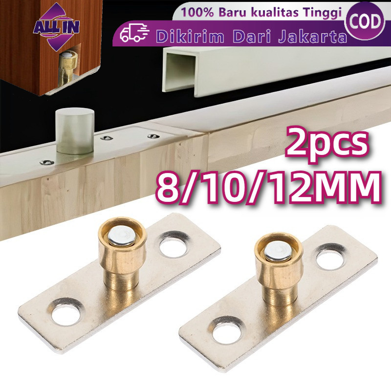 2pcs Roda Bawah Pintu Geser Lipat Rel Pintu Geser Pembatas Pintu Geser Penahan Pintu Geser Sliding S