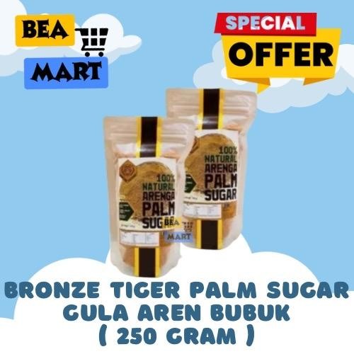 

PALM SUGAR Bronze Tiger 250gr | Gula Aren Bubuk / Gula Semut Kemasan 250 gram gr