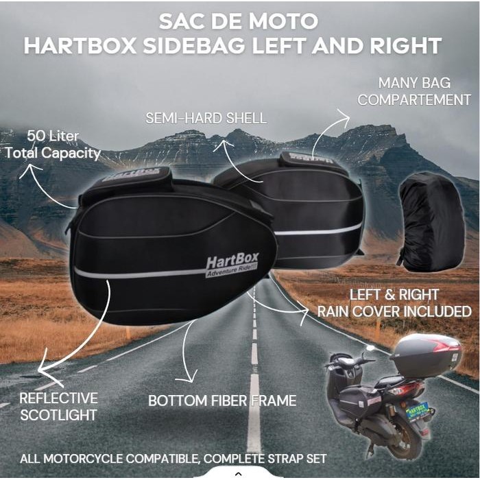 Sidebag tas samping Motor Side Carrier motorcycle Side Bag CB150X
