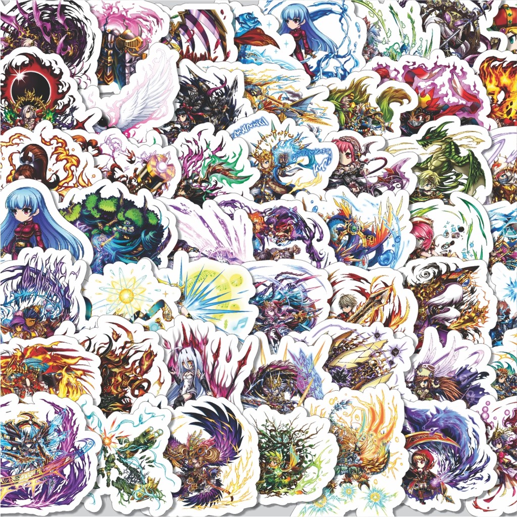 

Stiker Cutting Pack Stiker Game Series Brave Frontier Karakter Mix 10 Isi 100Pcs Series Aesthetic Lucu Keren Untuk Koper Bahan Vynil