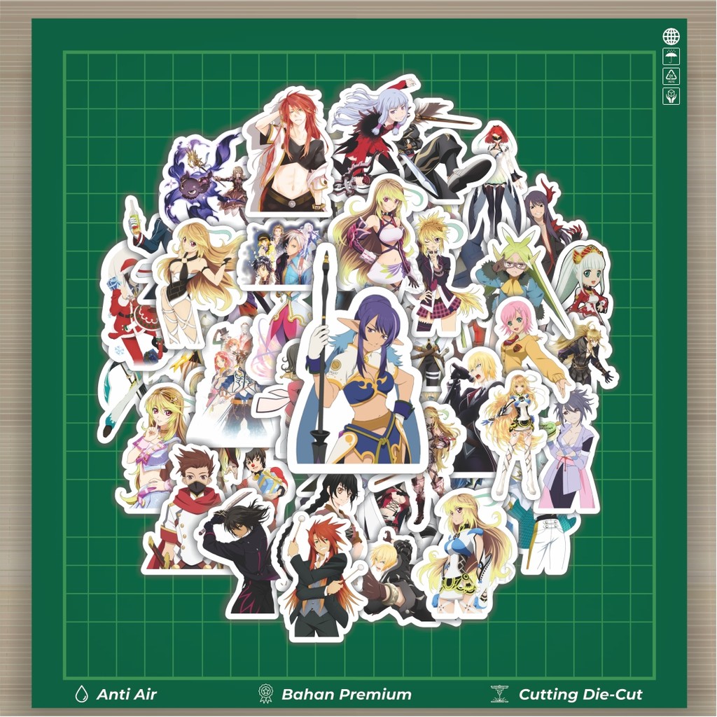 

HOT 50 PCS STIKER Stiker Game Series Tales Of Series Karakter Mix 1 Stiker Fashion Cars Decal Dingin Kartu Album Custom Vinyl Anti Air- Sticker Aesthetic Buku Journal Koper Casing HP Tablet Laptop Helm Motor Botol Minum