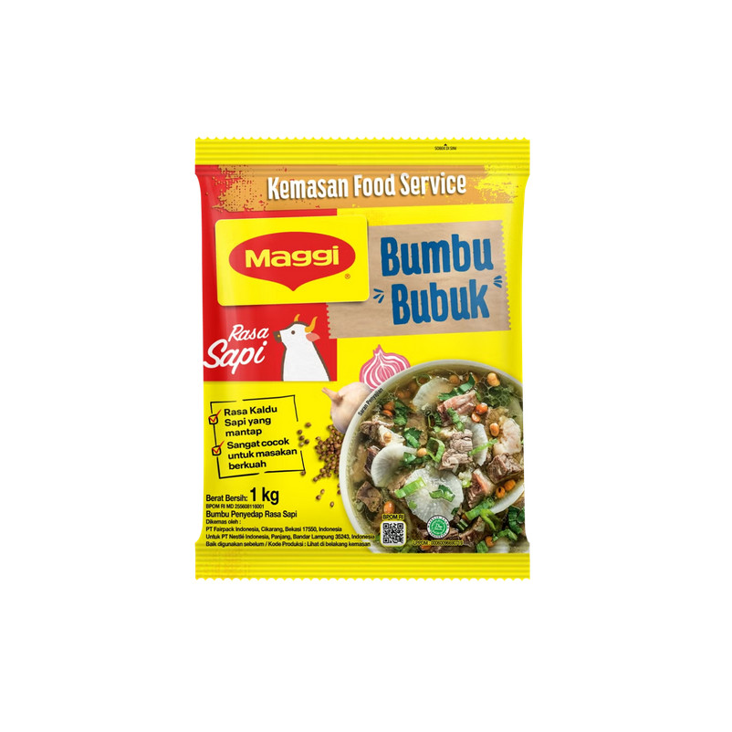 

Nestle MAGGI Beef Bouillon Powder 1kg Kaldu Sapi Bubuk Halal Bumbu Masak Serbaguna Restoran Hotel Catering Horeca Grosir Box 6 Distributor resmi