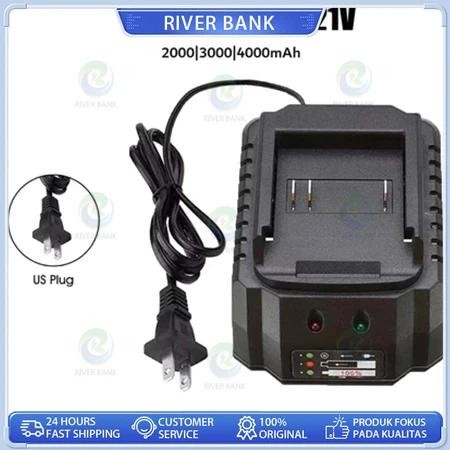 Charger Makita Lithium Bor 21V Charger Adaptor Casan Cas Baterai Cordless Nagawa Bor Impact Wrench K