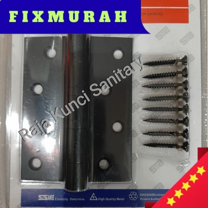 Engsel Pintu 4" inch Hitam/Engsel Pintu Starck Hitam Stainless SUS 304