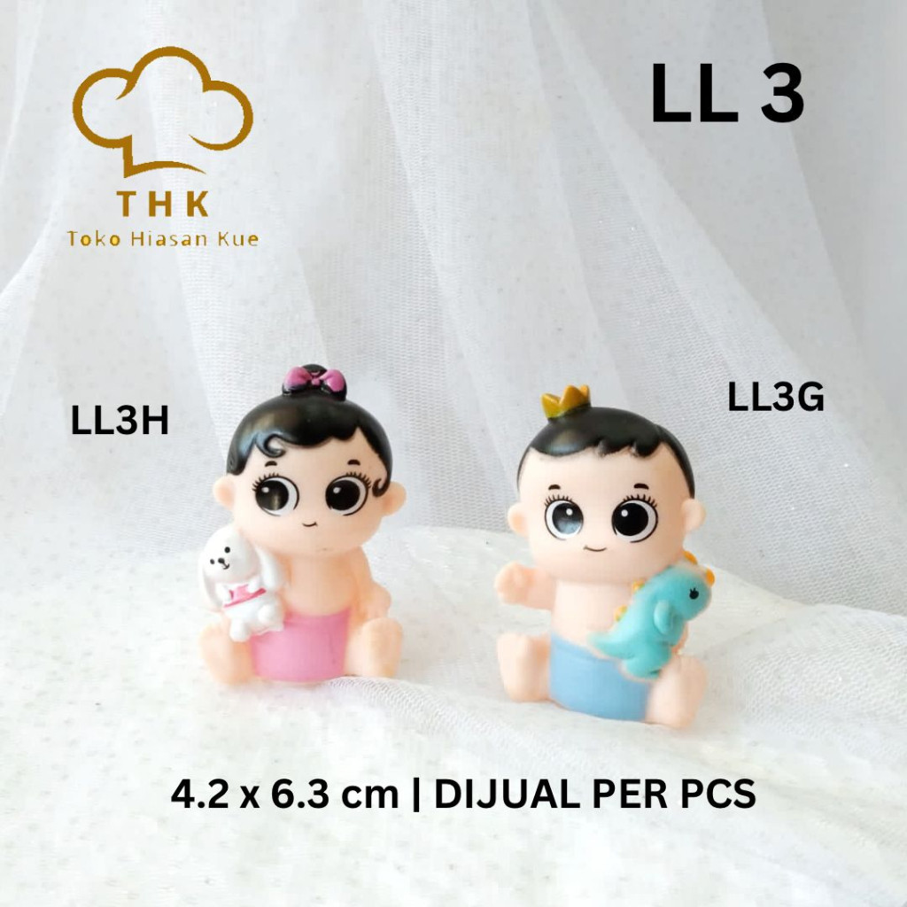 LL3 - Hiasan Kue Cake Topper Boneka Baby Bayi (1 pcs)(TALK)