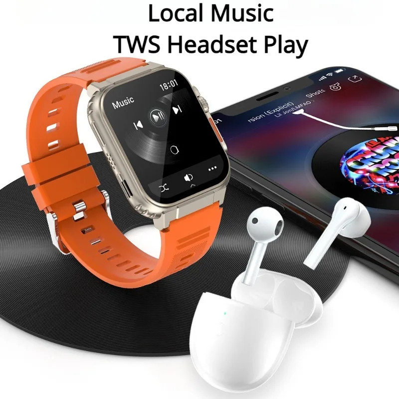 JAMIN MURAH LIGE Jam Tangan Pintar Fashion Pria AMOLED Gelang Olahraga Siaga Panjang Panggilan Bluet
