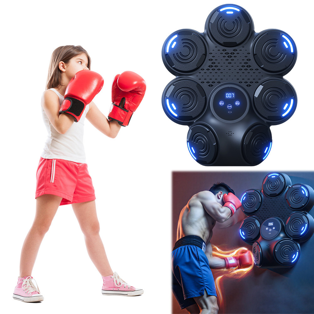 Music Boxing Machine Boxing Workout Machine Adjustable Speed Smart Boxing Training Machine Type-C Re