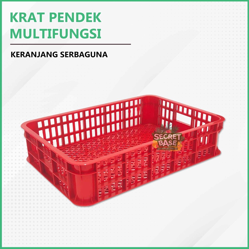 KRAT PENDEK - Keranjang Serbaguna / Keranjang Roti / Keranjang Plastik