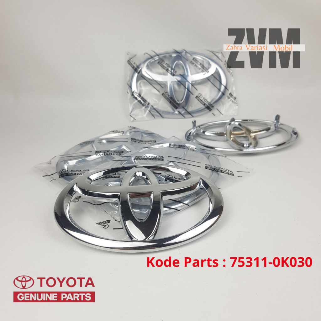 Toyota Emblem Logo Depan Original Toyota Innova Dan Avanza 2012-2015 Kode parts: 75311-0K030/ Logo G