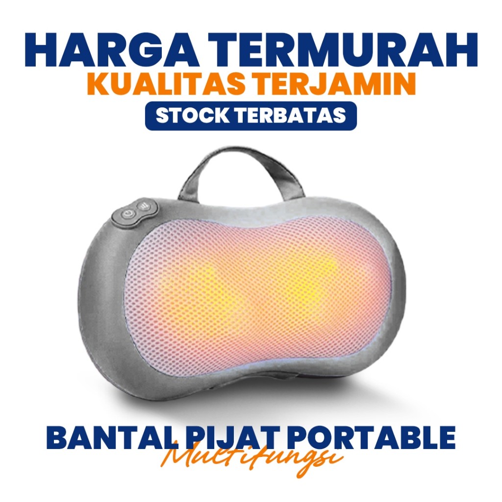 Bantal Portable Car Home Massage Pillow Inframerah
