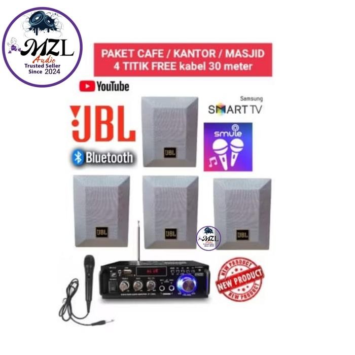 Promo paket murah cafe/karaoke DLL speaker 4inch JBL original 4 titik