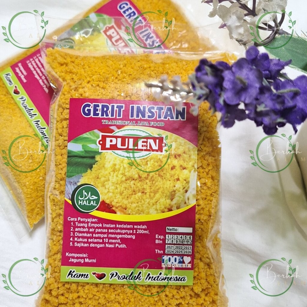 

GERIT JAGUNG INSTAN NASI JAGUNG INSTANT
