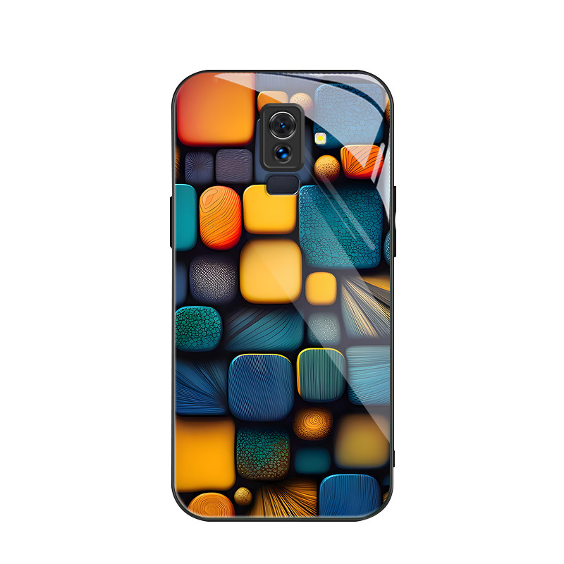 For Samsung Galaxy A6 Plus,Kotak kecil berwarna-warni, kepribadian trendi, kasus pelindung telepon a