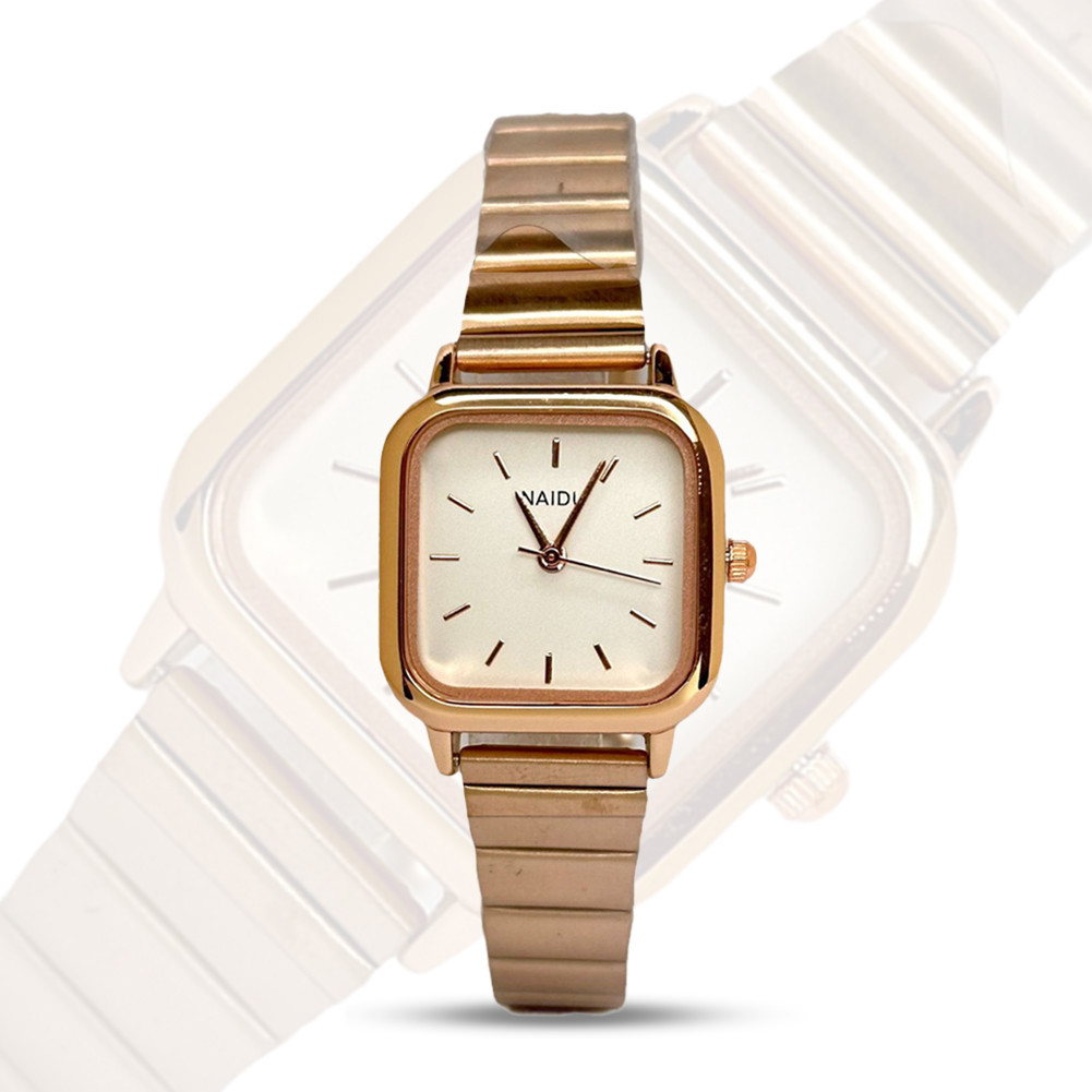 BESTPROMO Jam Tangan Wanita Rantai Warna Silver Gold Jam Cewek Strap Elegan Mewah Emas Korea Vintage