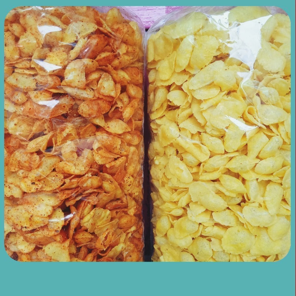 

Snack Cemilan Gemblong / Ketempling / Kecimpring Tipis - Original - Gurih - Renyah -Kriyuk - Kecimpring Singkong