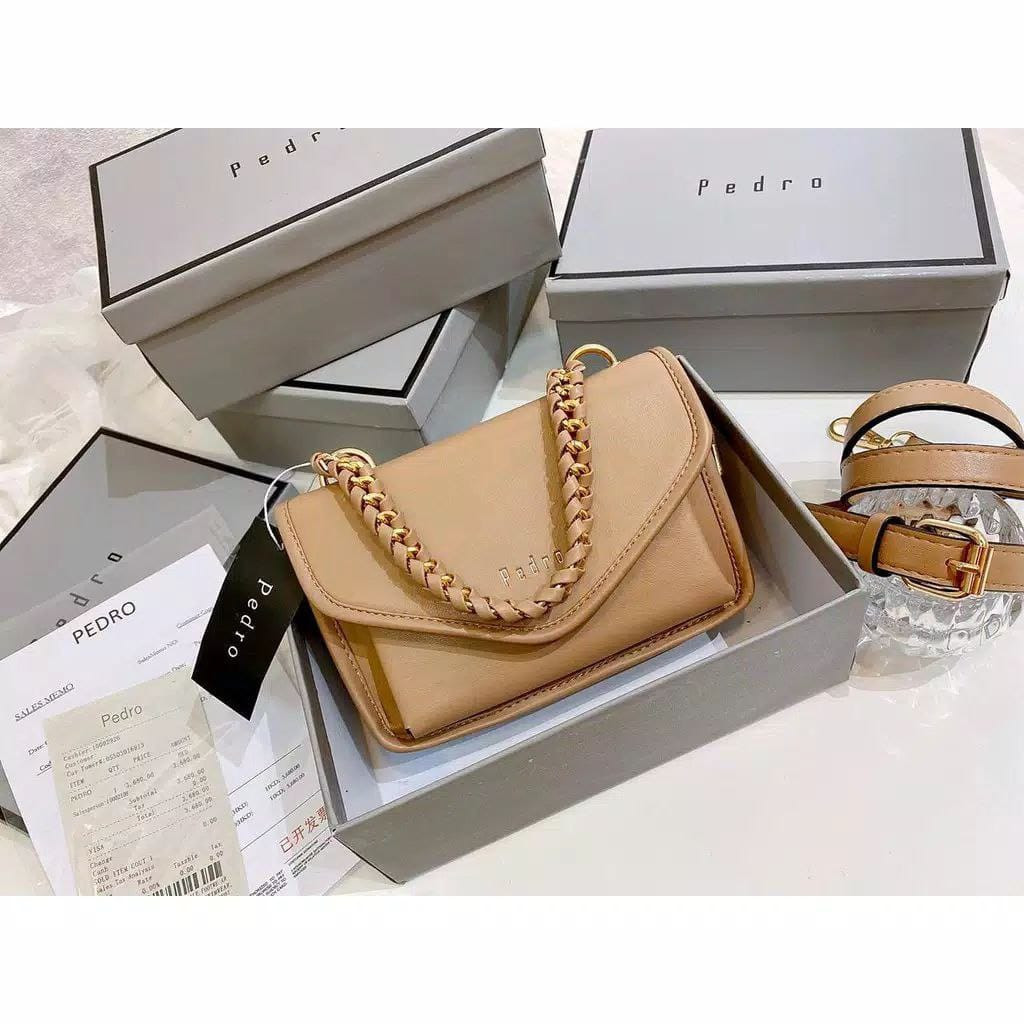 TAS PEDRO WANITA LYLA CHAIN KODE S9369 FREE BOX + FAKEBILL