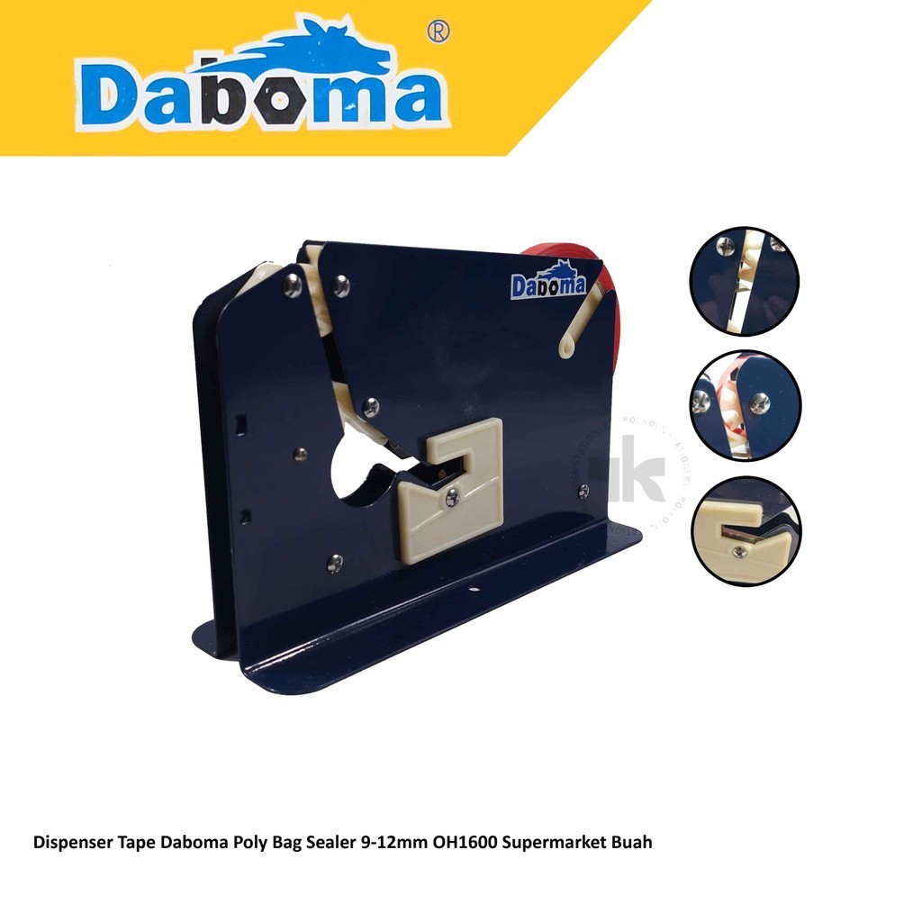 

Daboma Dispenser Tape Isolasi Core Besar Supermarket Poly Bag Sealer OH1600