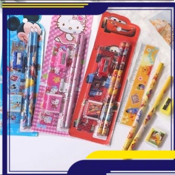 

STATIONERY MINI SET ALAT TULIS SEKOLAH KARAKTER 5IN1 / ALAT SET TULIS ANAK KARAKTER LUCU