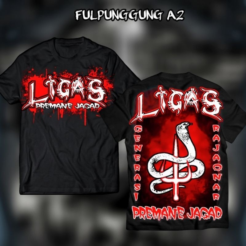 kaos ligas lawasan terbaru disain 2 kaos distro Ligas Lawasan Ful punggung A4