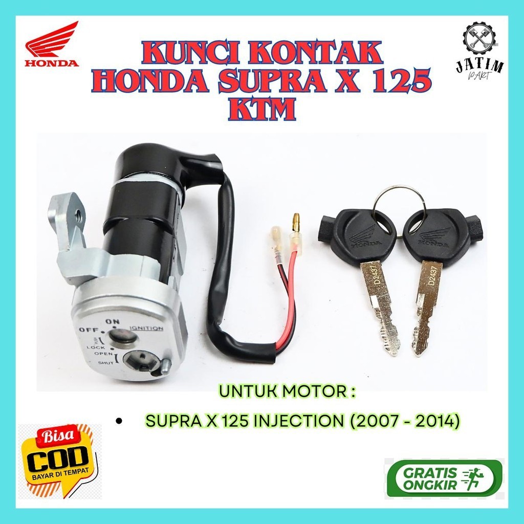 Kunci Kontak Supra x 125 Ori / Kunci Kontak Honda Supra X 125 Fi Original Premium - 35010-KTM-850