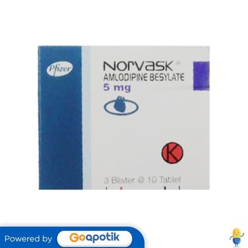 Norvask 5 Mg Box 30 Tablet