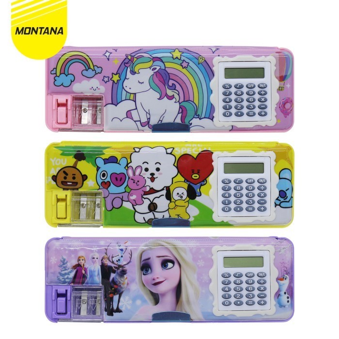 

TERLARIS! KOTAK PENSIL / STUDY SET/ / TEMPAT PENSIL CALCULATOR PENCO 102-1 - Girl