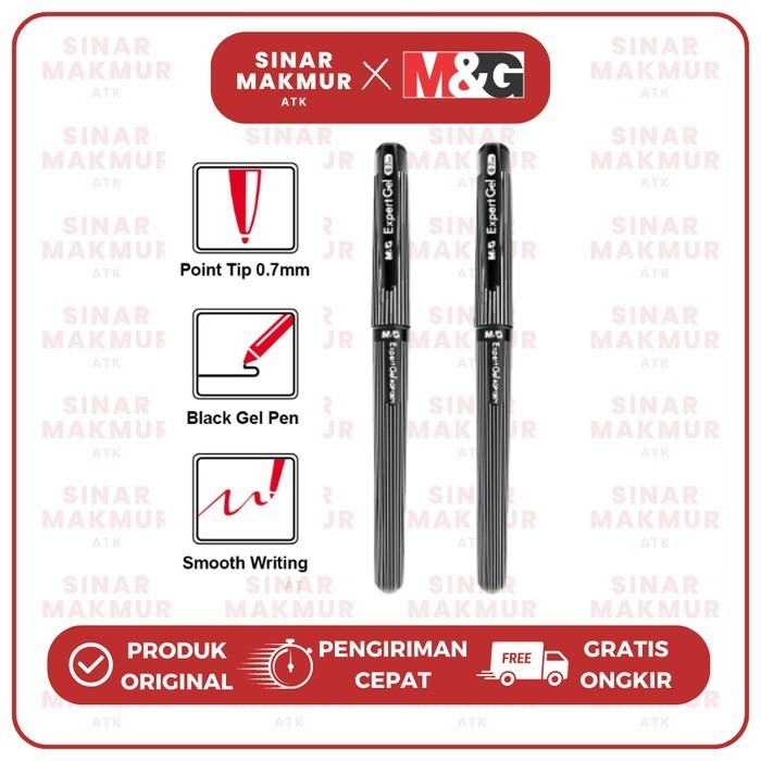 

Gel Pen/Sign Pen/Pen Tanda Tangan Stick Expert 0.7 mm M&G (Pcs)