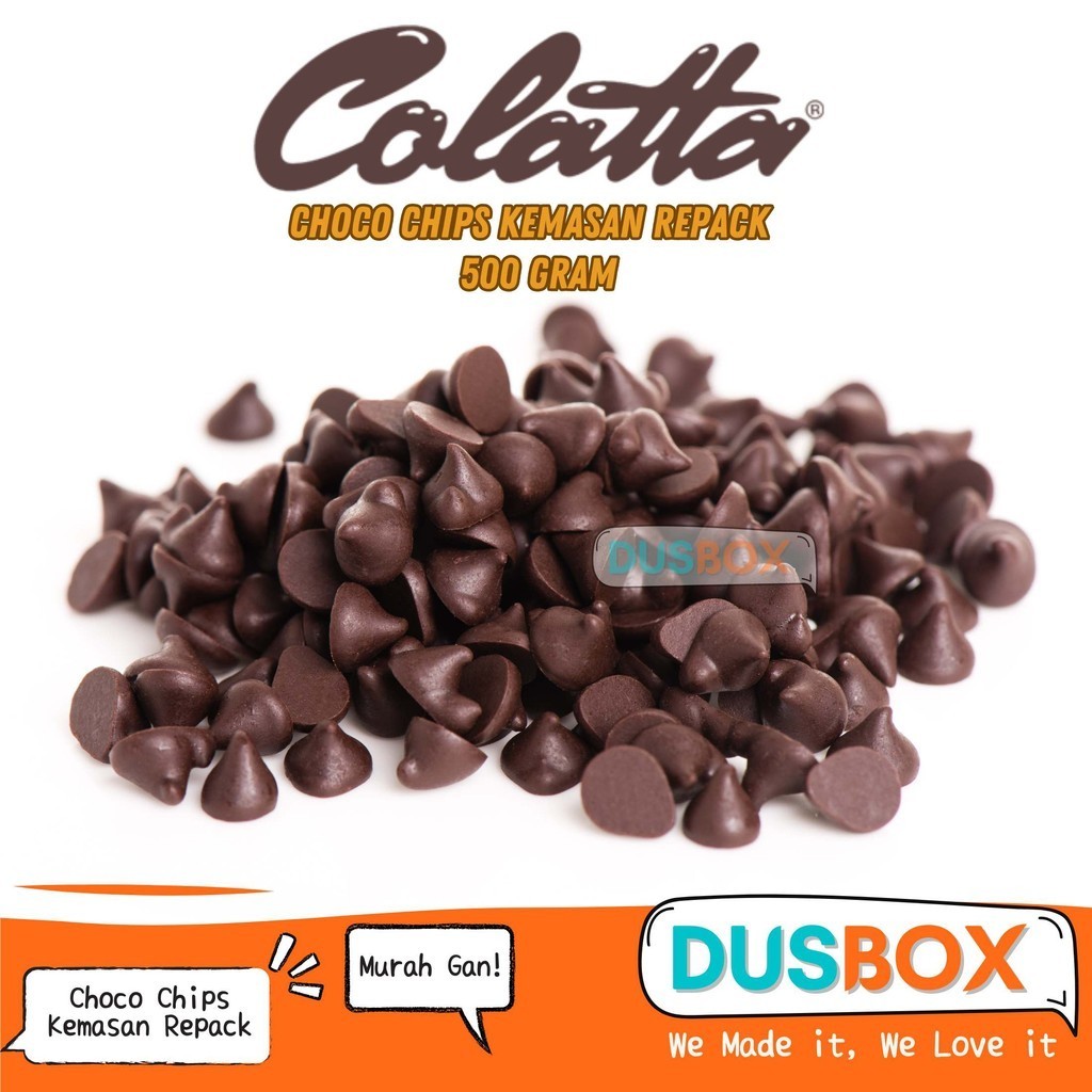 

RiDn ChocoChips Colatta Repack 500gr / Choco Chips Cokelat Colatta / Choco Chips Repack 250/500gr /