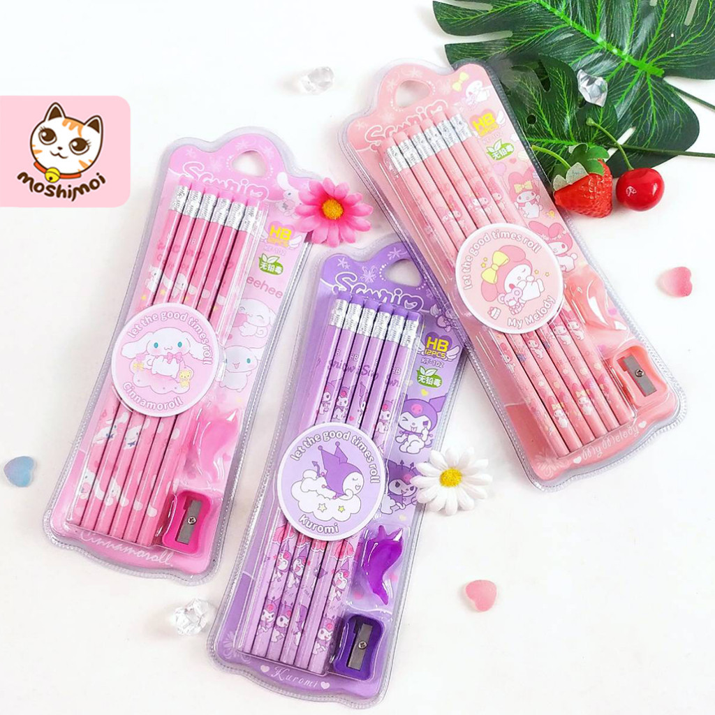 

Pensil Kayu Karakter Lucu Set Isi 12 pcs