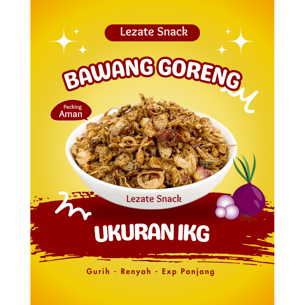 

Brambang Goreng 1KG Asli Brebes Enak Renyah Murah / Bawang Goreng Tepung Tipis Murah Cocok Untuk Indomie Khanza Sanjaya Musdalifah Lezate