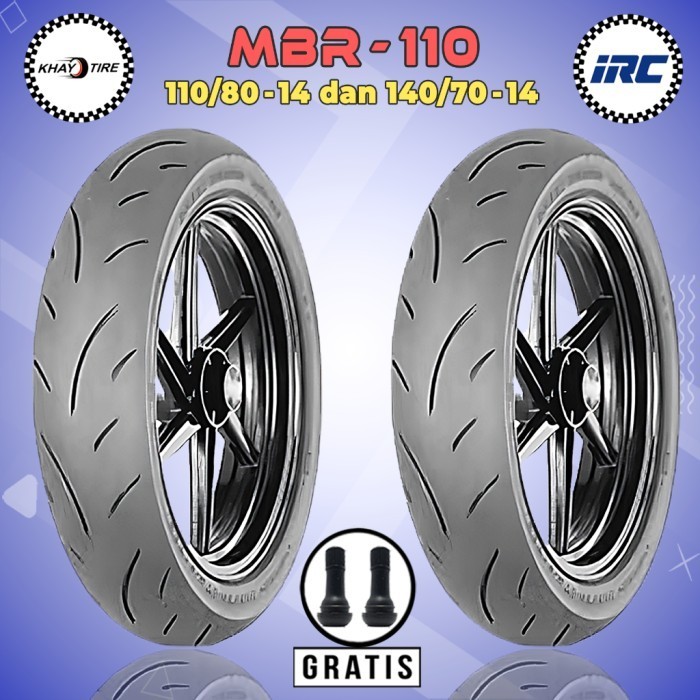 Paket Ban Motor YAMAHA AEROX IRC MBR Soft Compound 110/80 - 140/70-14