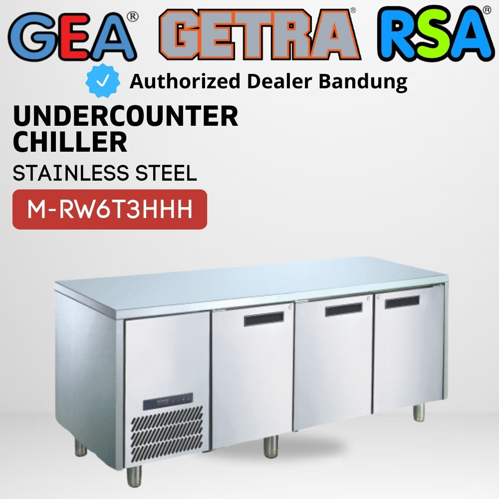 GEA M-RW6T3HHH Undercounter Chiller Stainless Kulkas 3 Pintu Under Counter Garansi Resmi