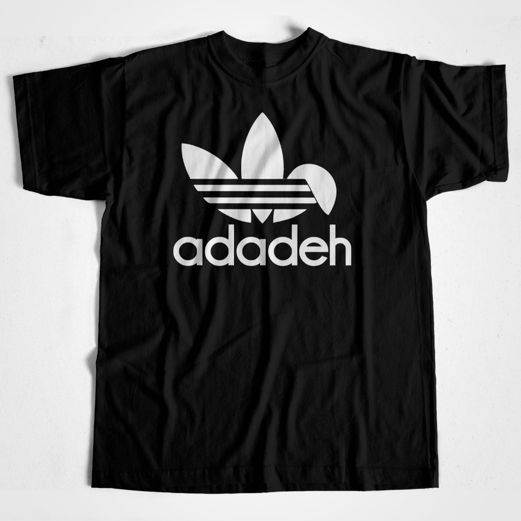 Baju Kaos Plesetan Lucu T shirt Logo Adadeh 30S Soft Style Unisex