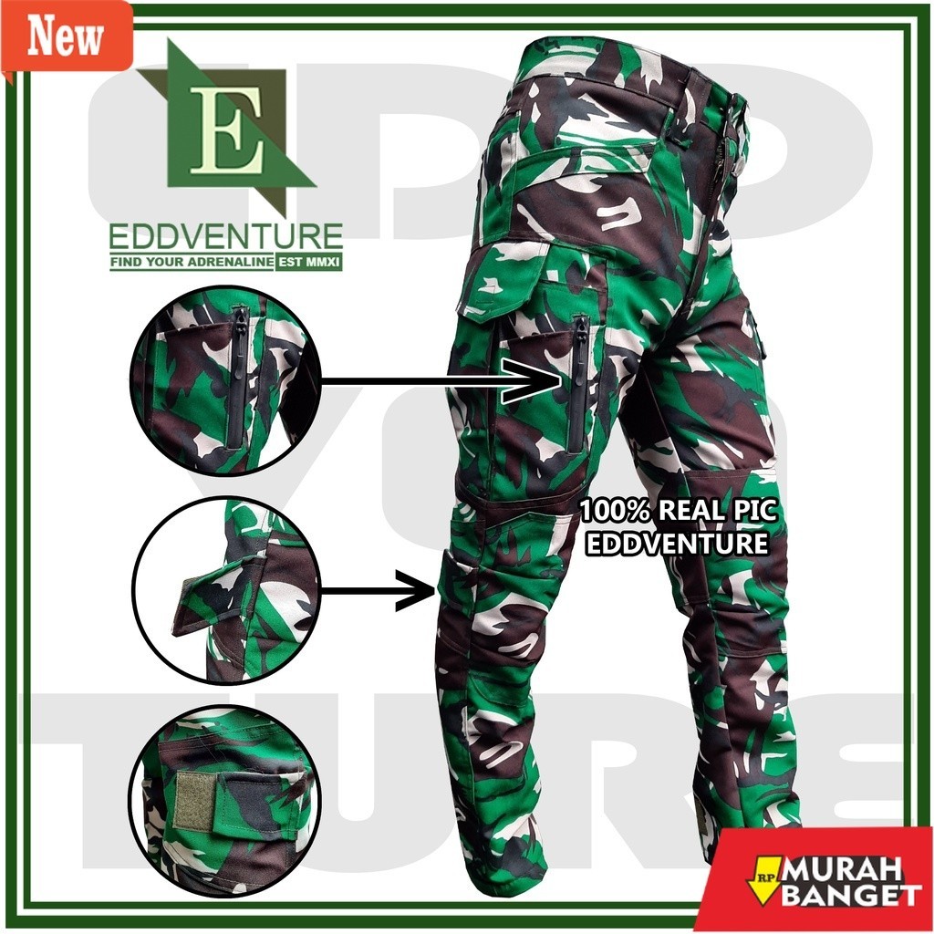 celana kerja lapangan pria yg kekinian- Celana distro panjang cargo PDL pria wanita TAD bahan velbed