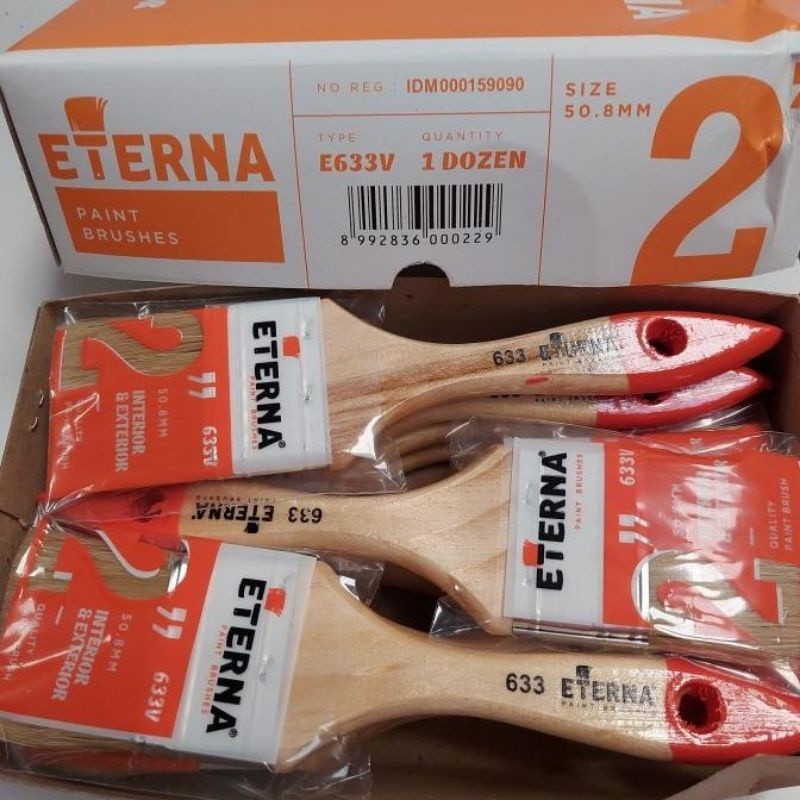 

KUAS CAT ETERNA ukuran 2 inch (1 LUSIN)