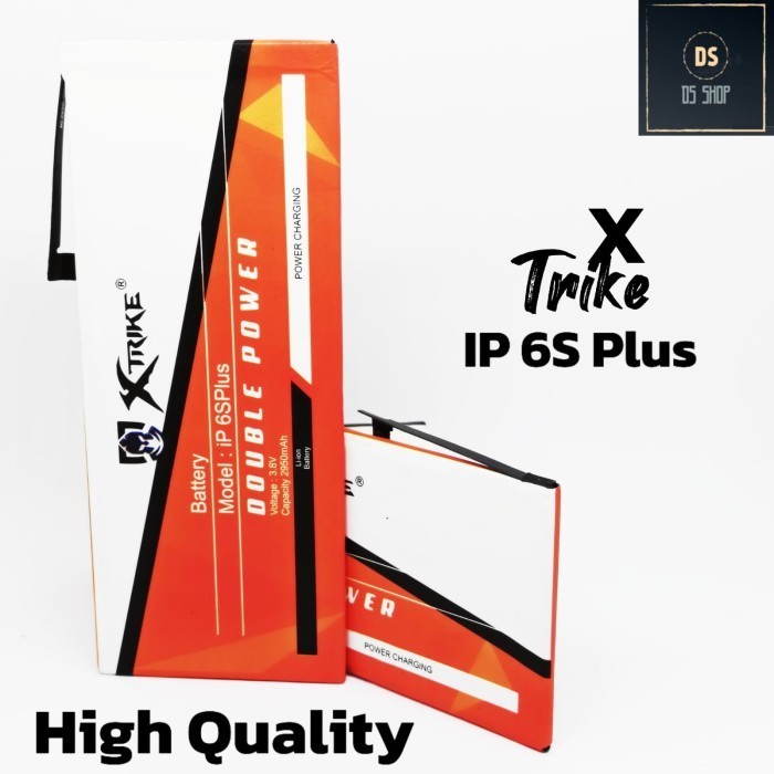 Baterai Xtrike Double Power for Ip 6S PLUS 6S+ Dual Battery Batre Batrai Iphone