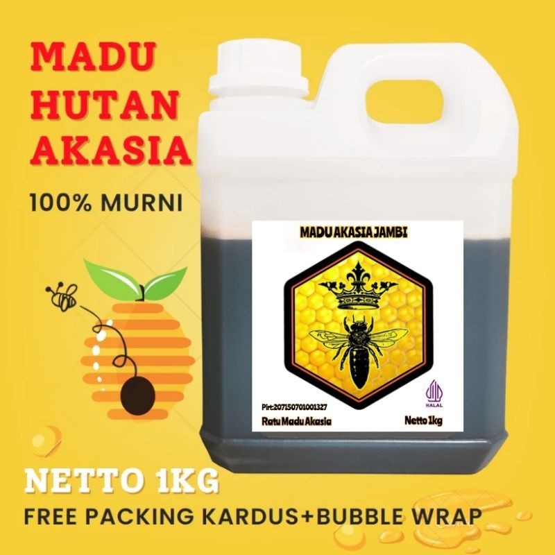

Distributor Madu Akasia Murah dan Berkualitas Distributor (PROMO) Madu Hutan AKASIA Hitam Manis Grad A 1kg